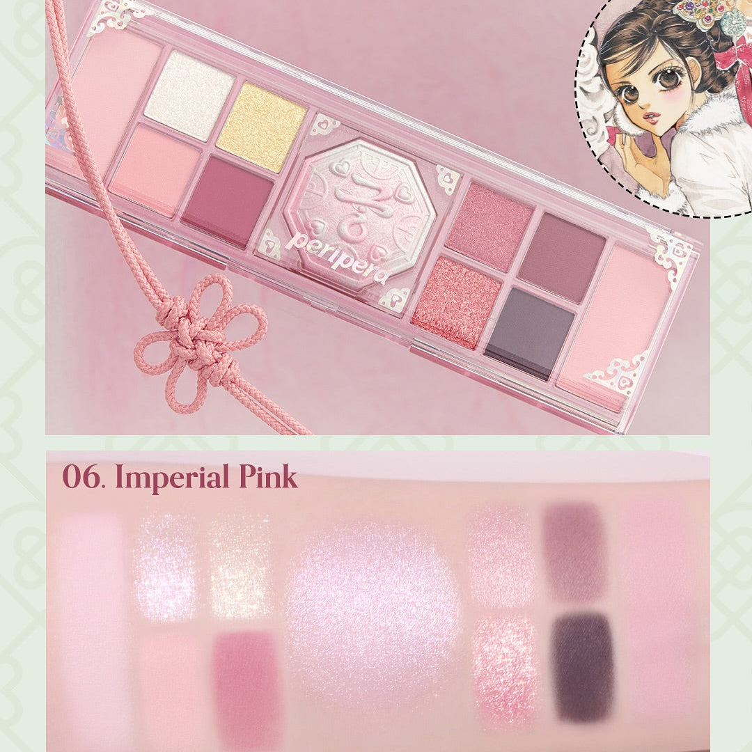 Peripera x Princess Hours - All Take Mood Like Palette 06 Imperial Pink