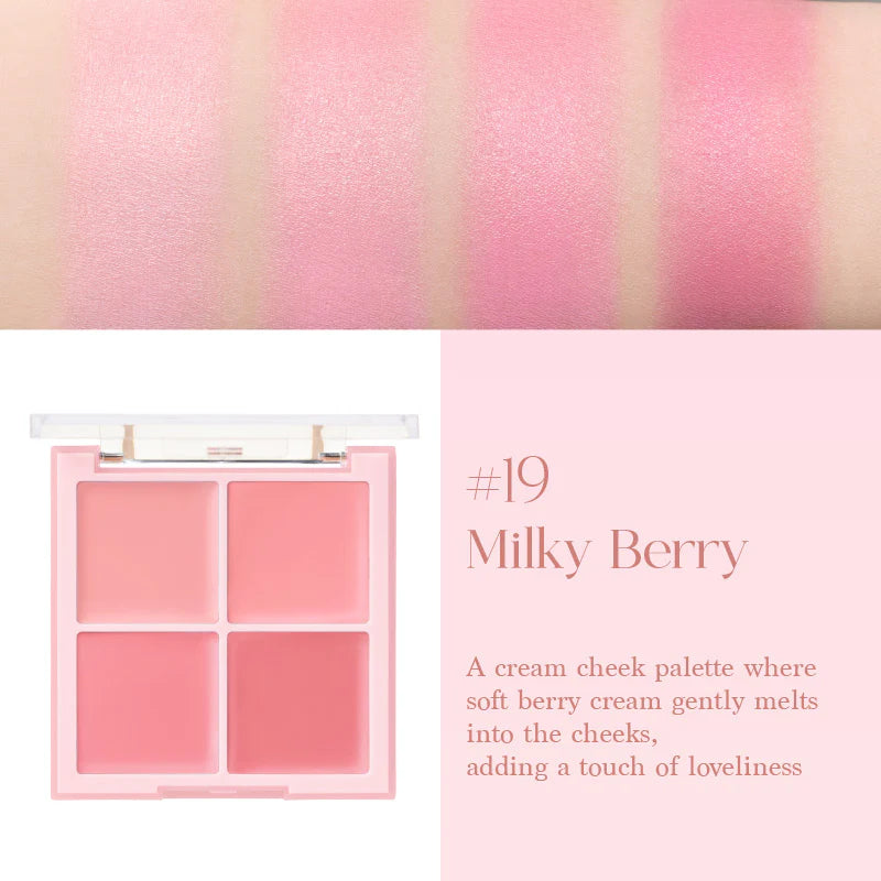 dasique - Blending Mood Cheek - 19 Milky Berry (+Puff)