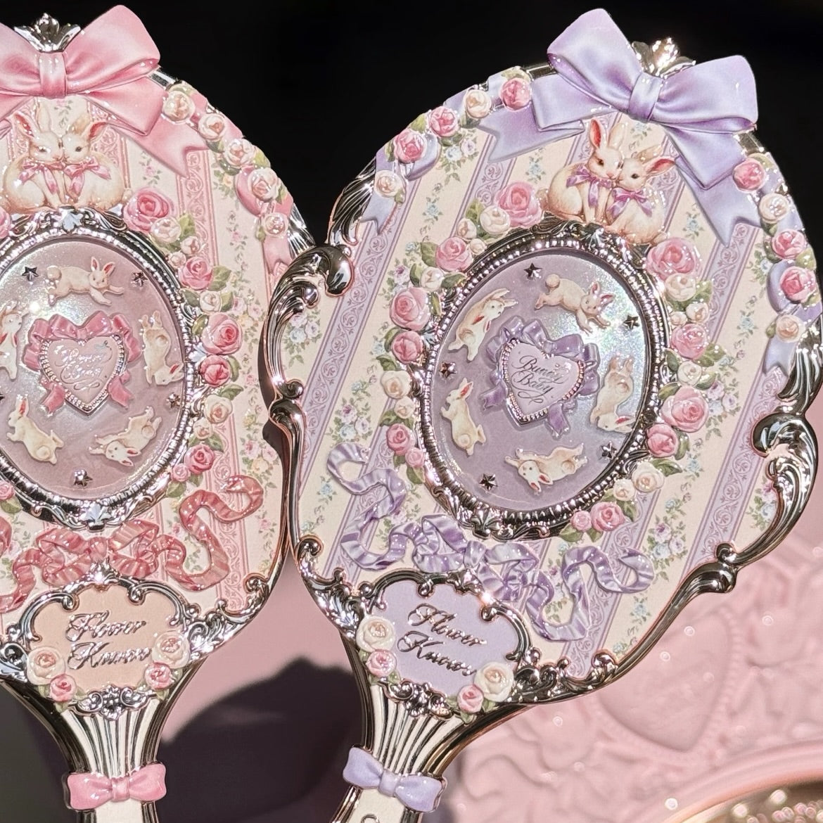 FlowerKnows - Bunny Garden Hand Mirror
