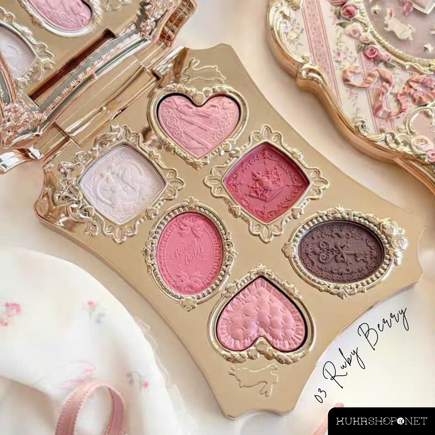 FlowerKnows - Bunny Garden 6-Color Makeup Palette