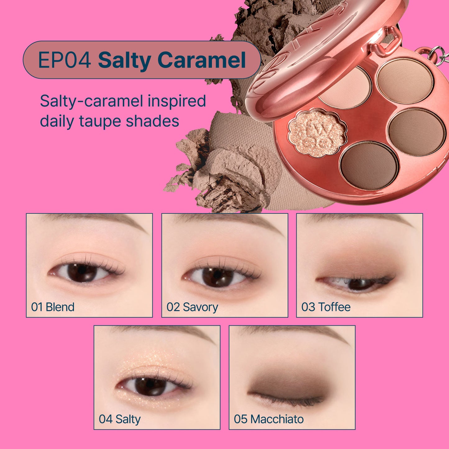 Fwee - Pocket Cheek Palette - EP01 Candy Floss [6.6g]