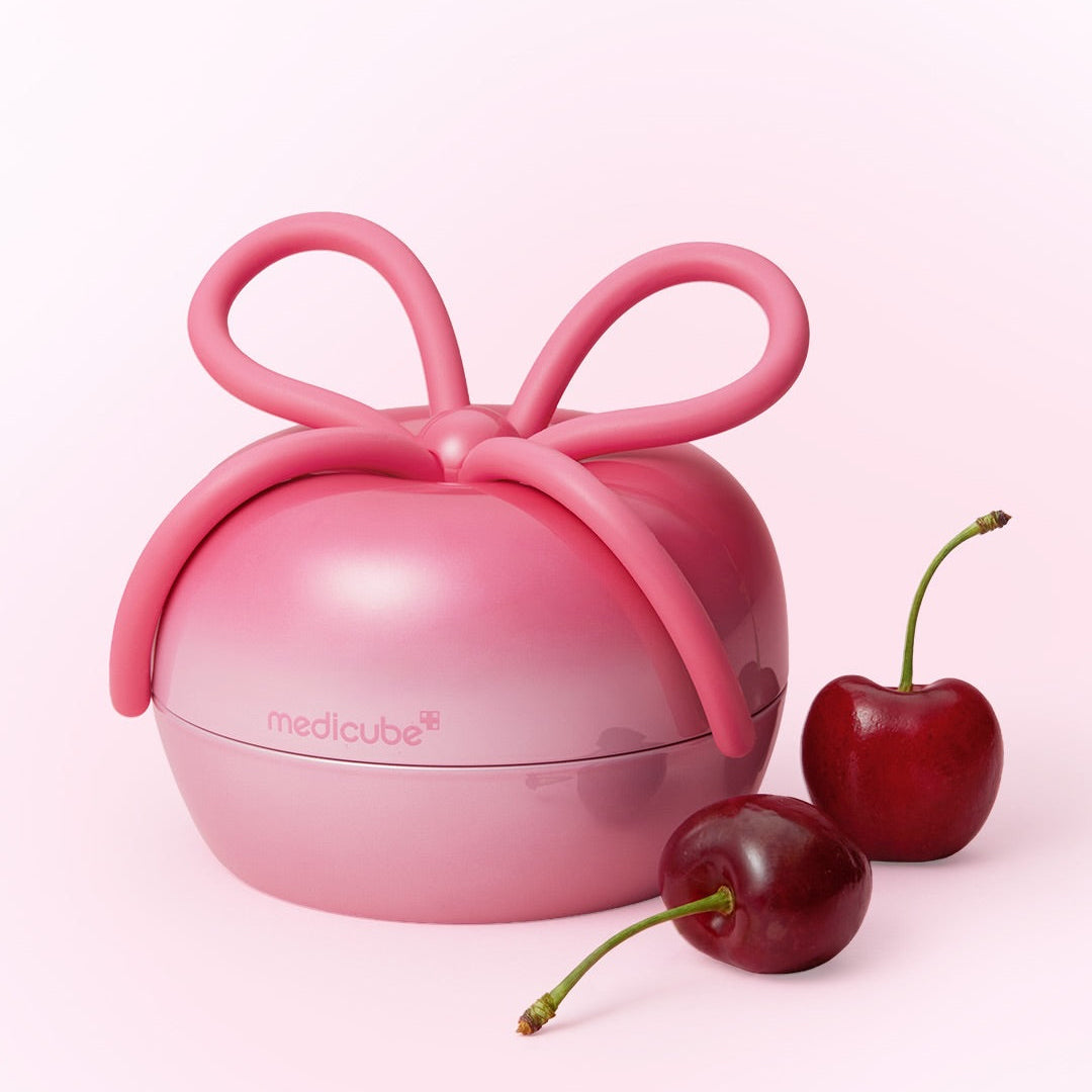 Medicube x FOREVER:CHERRY - Ribbon Cherry Glass Hair Brush