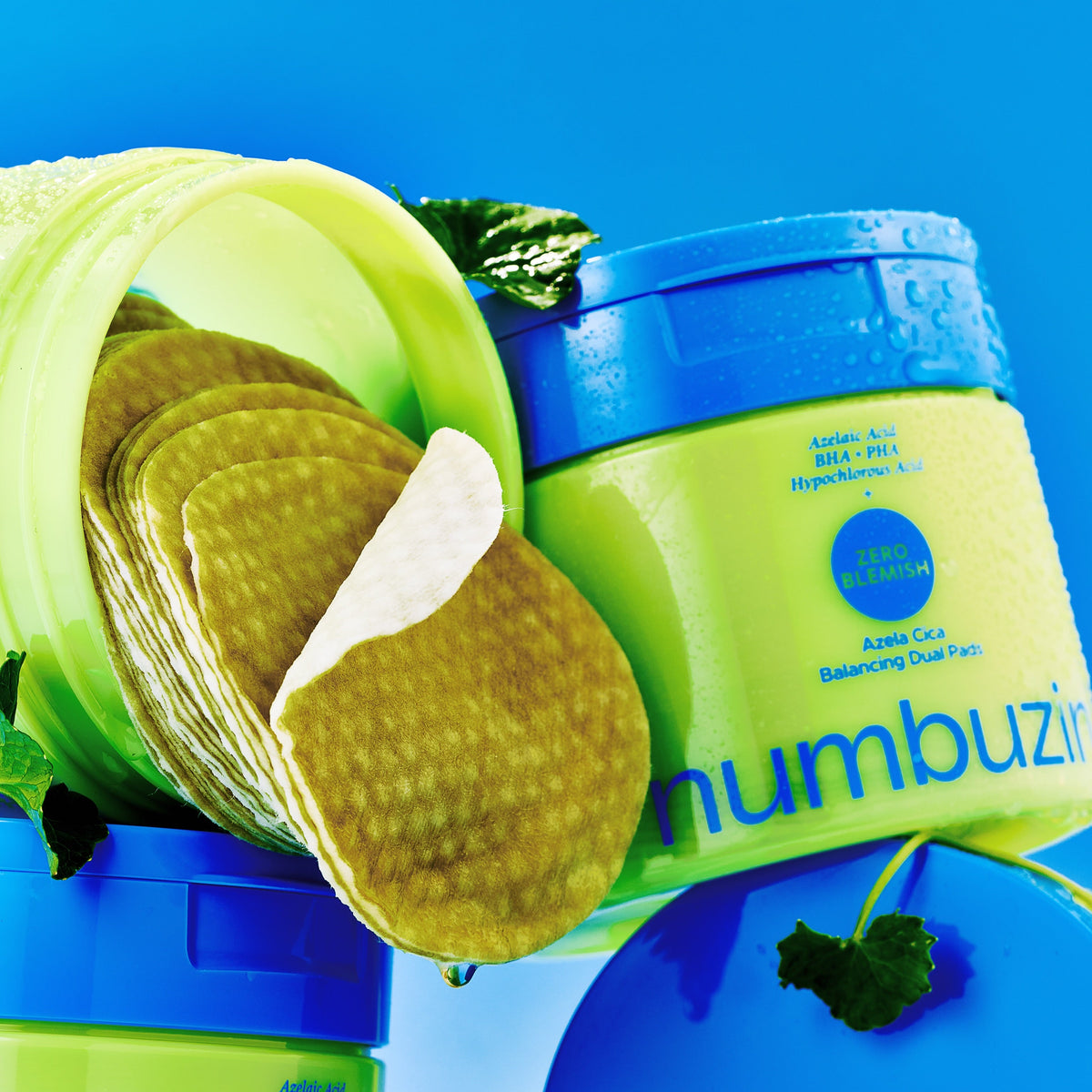 Numbuzin - Zero Blemish Azela Cica Balancing Dual Pads