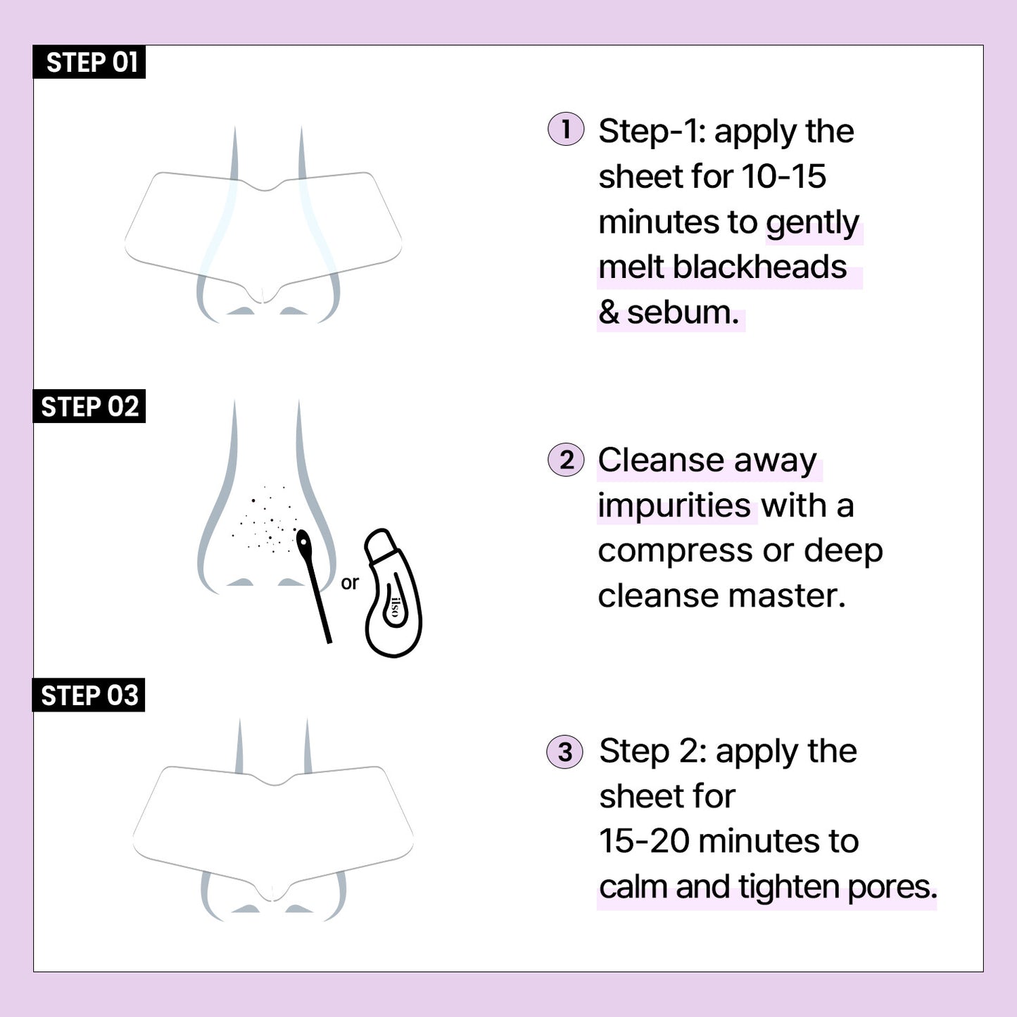 Ilso - Natural Mild Clear Nose Patch (Esther Bunny Version) [5 Piezas]