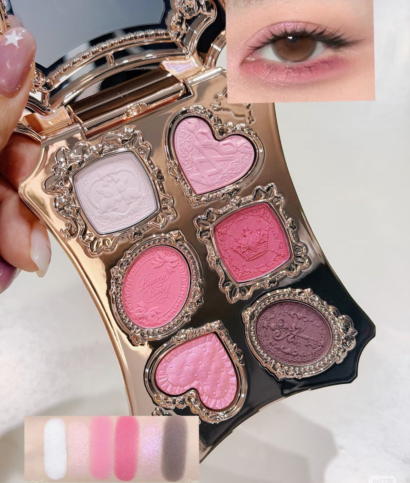 FlowerKnows - Bunny Garden 6-Color Makeup Palette