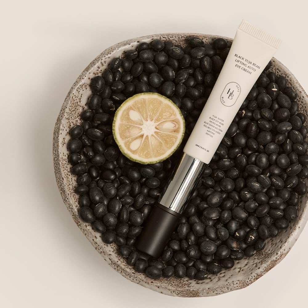 HEVEBLUE - Black Yuja Bean Lifting Auto Eye Cream/Crema contorno de ojos