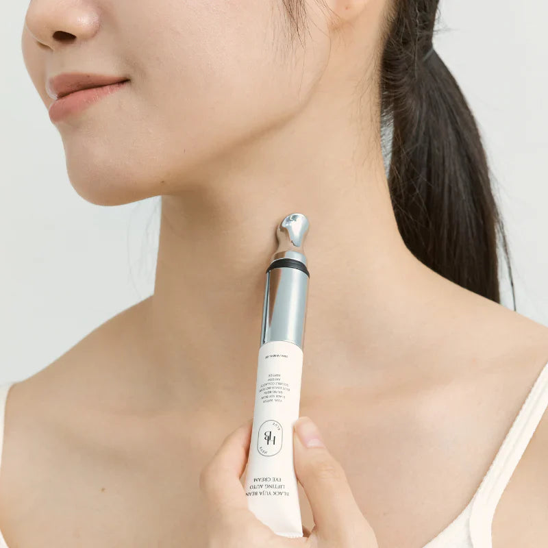 HEVEBLUE - Black Yuja Bean Lifting Auto Eye Cream/Crema contorno de ojos