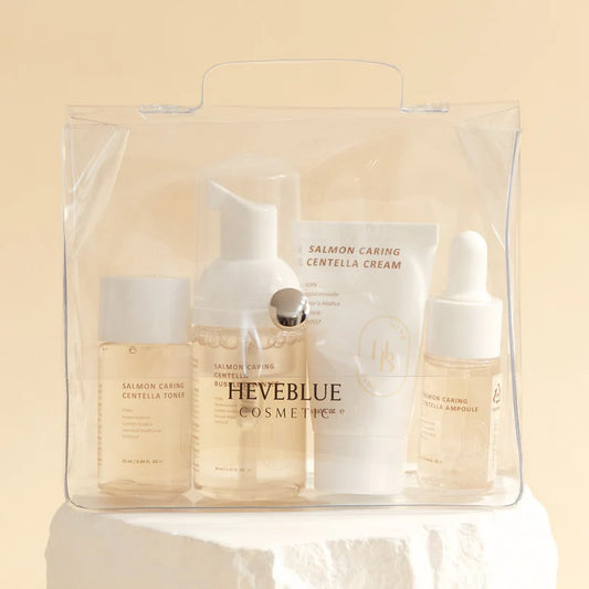 HEVEBLUE - Salmon Caring Centella Special Travel Kit Bag