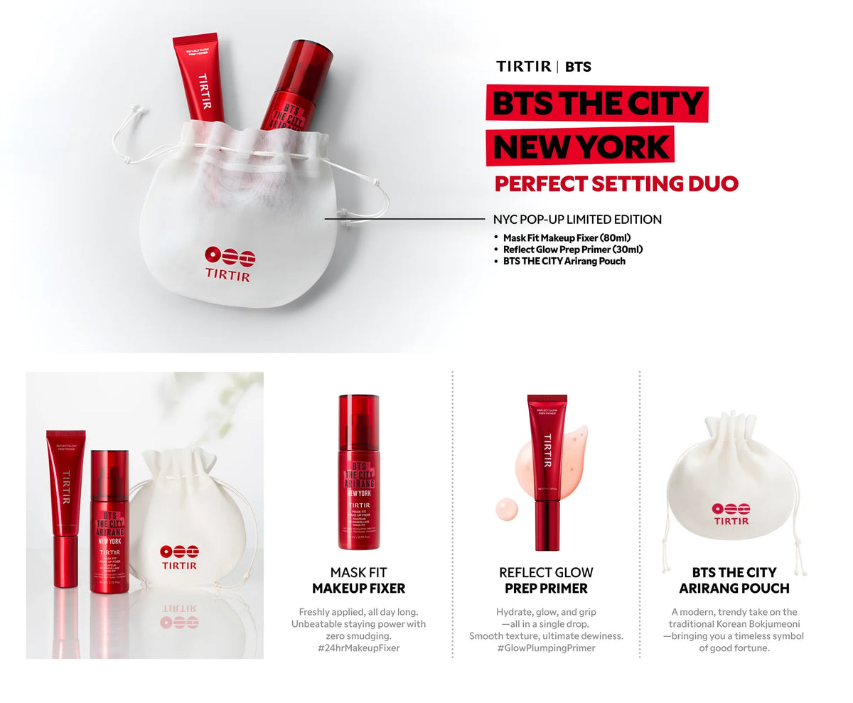 BTS x TIRTIR THE CITY NEW YORK🗽 - Perfect Setting Duo