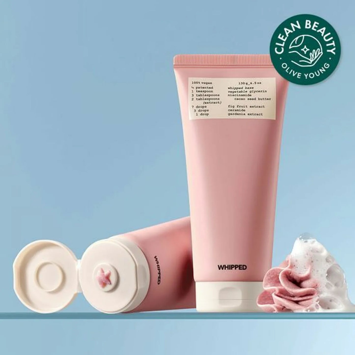WHIPPED - Vegan Pack Cleanser Jumbo [130g]