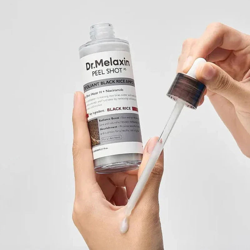 Dr. Melaxin - Peel Shot Exfoliating Black Rice Ampoule / Sérum exfoliante de arroz negro