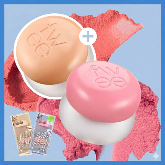 Fwee - Lip & Cheek Blurry Pudding Pot Set