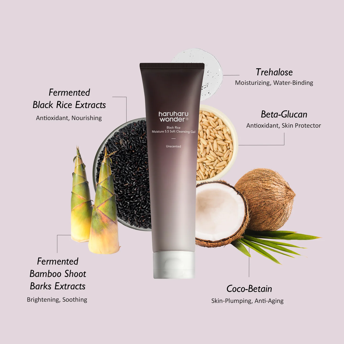Haruharu Wonder - Black Rice Moisture 5.5 Soft Cleansing Gel [100ml]