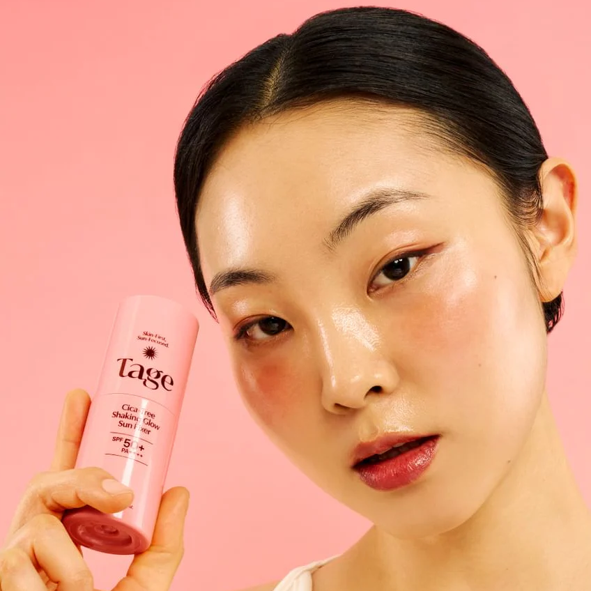 Tage - Cica-Tree Shaking Glow Sun SPF50 / Fijador de Maquillaje con SPF50