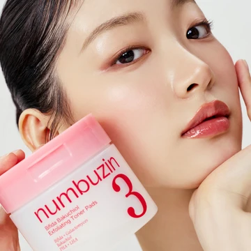 Numbuzin - No.3 Bifida Bakuchiol Exfoliating Toner Pads