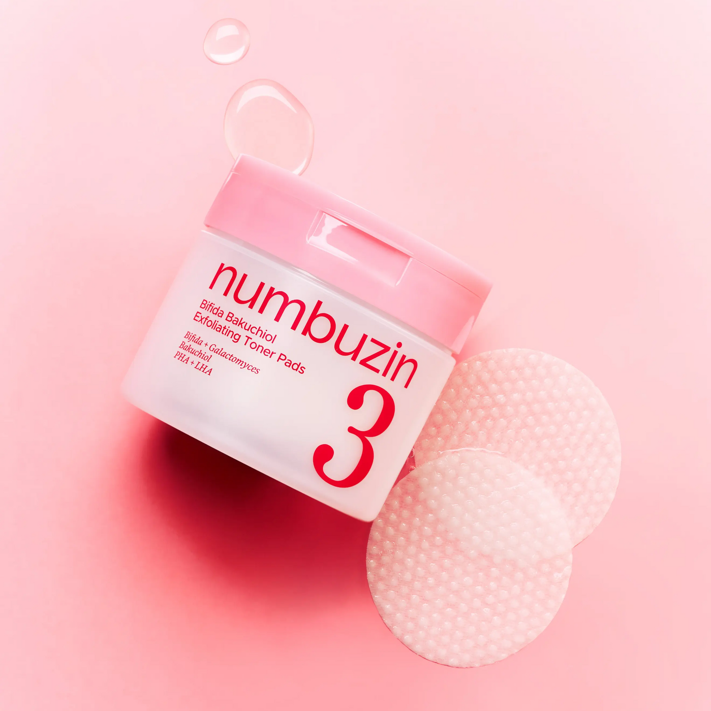 Numbuzin - No.3 Bifida Bakuchiol Exfoliating Toner Pads