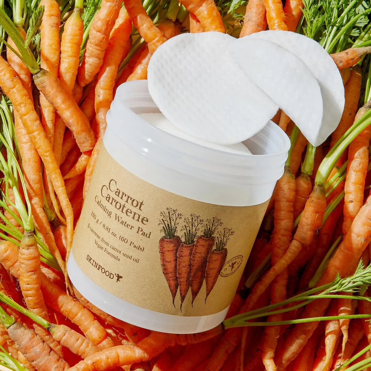 SKINFOOD - Carrot Carotene Calming Water Pads + Refill