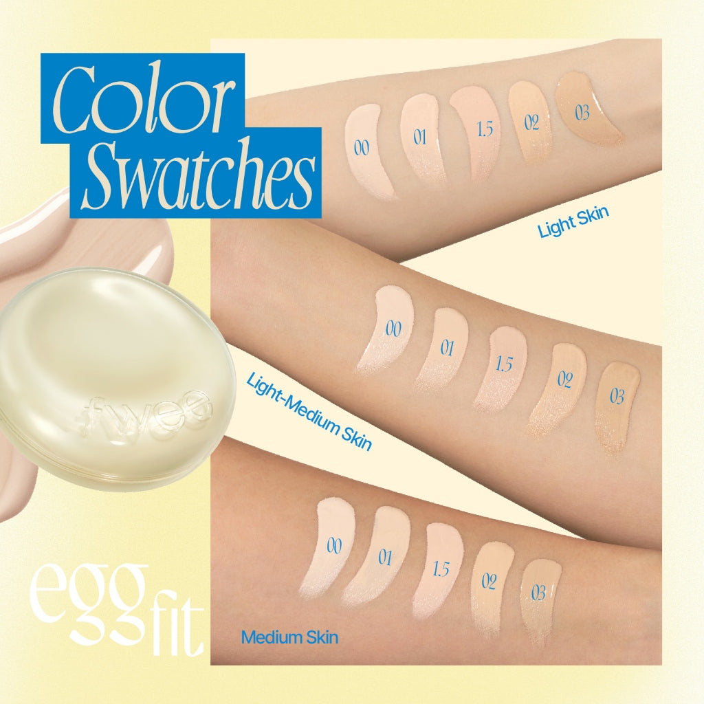 Fwee - Cushion Egg-Fit Cover 13g - 5 colors